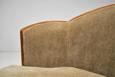 Pair of Art Deco Lounge Chairs Europe First half of the 20th Century