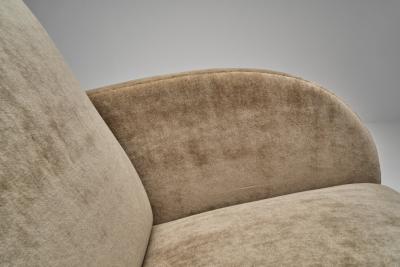 Pair of Art Deco Low Armchairs Europe First half of the 20th Century