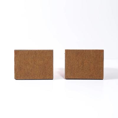 Pair of Art Deco Machine Age Loop Form Bookends in Copper Walnut