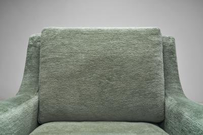 Pair of Art Deco Modernist Armchairs Europe 1940s