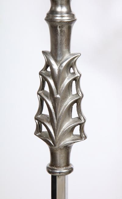 Pair of Art Deco Nickel Plated Floor Lamps