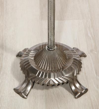 Pair of Art Deco Nickel Plated Floor Lamps