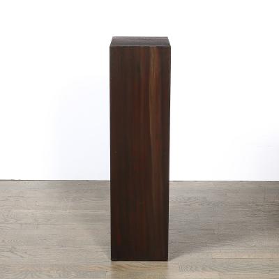 Pair of Art Deco Rectilinear Rosewood Pedestals