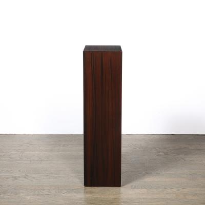 Pair of Art Deco Rectilinear Rosewood Pedestals