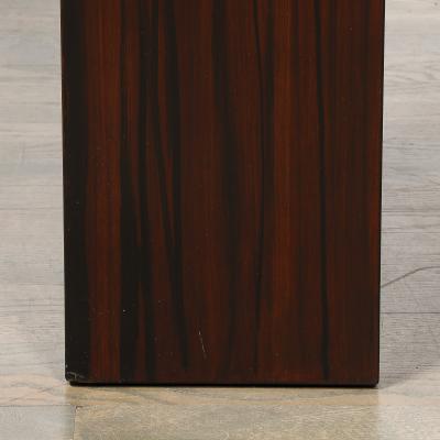 Pair of Art Deco Rectilinear Rosewood Pedestals