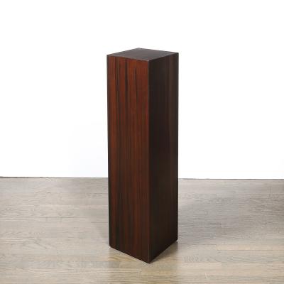 Pair of Art Deco Rectilinear Rosewood Pedestals