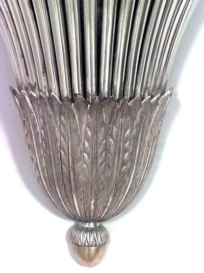 Pair of Art Deco Silver Design Shelf