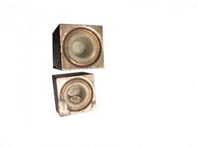 Pair of Art Deco Silver Plate Salt and Pepper Shakers