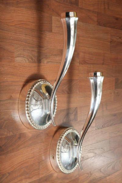 Pair of Art Deco Single Arm Wall Sconces 2 pairs available 