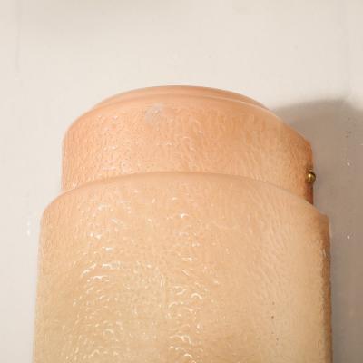 Pair of Art Deco Skyscraper Style Bakelite Sconces with Textured Design