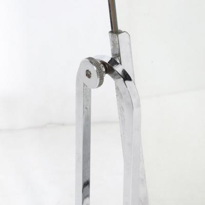 Pair of Art Deco Streamlined Arch Form Adjustable Table Mirror in Chrome