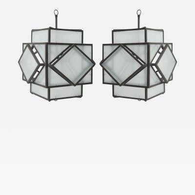 Pair of Art Deco Style Lanterns