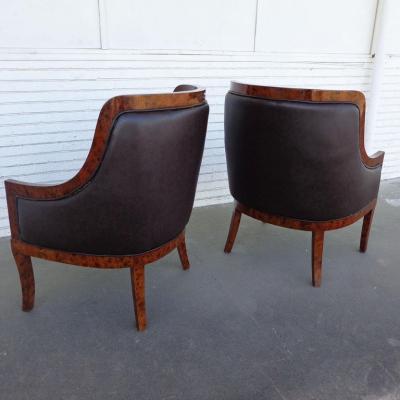 Pair of Art Deco Style Lounge Chairs