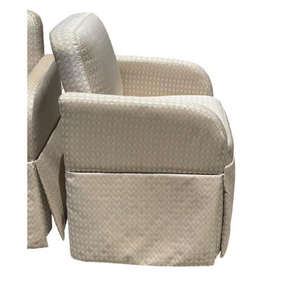 Pair of Art Deco Style Scalamandre Silk Upholstered Parsons Chairs
