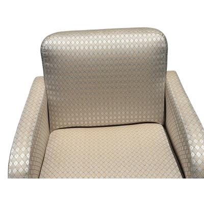 Pair of Art Deco Style Scalamandre Silk Upholstered Parsons Chairs