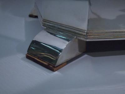 Pair of Art Deco Style Silver Wine Coolers