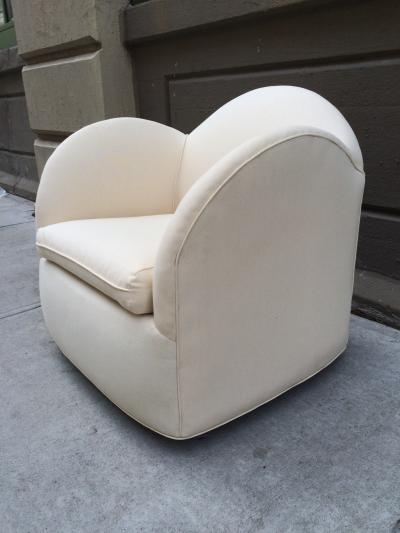 Pair of Art Deco Swivel Chairs