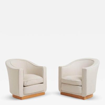 Pair of Art Deco Tub Armchairs