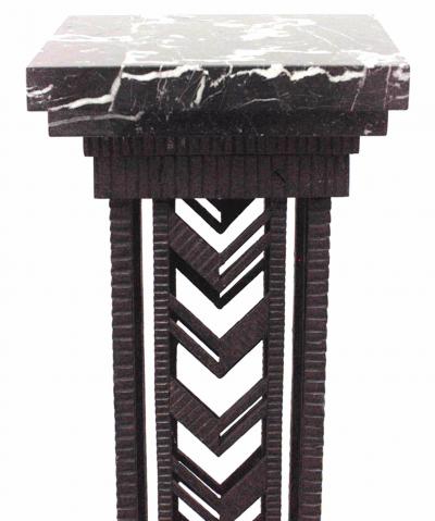 Pair of Art Deco Wrought Iron Pedestals
