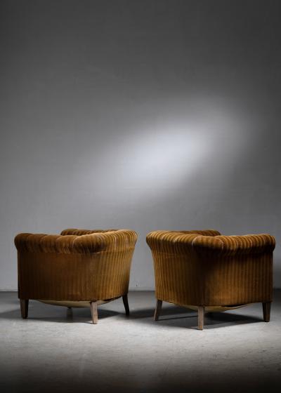 Pair of Art Deco club chairs