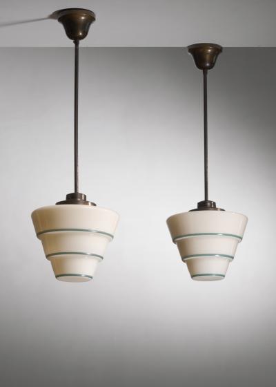 Pair of Art Deco pendants