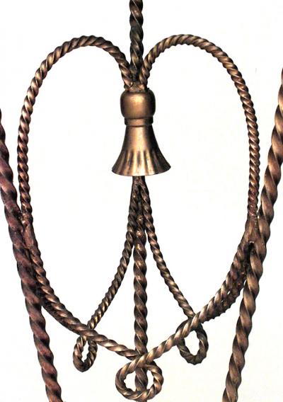 Pair of Art Moderne Rope and Tassel Pedestals
