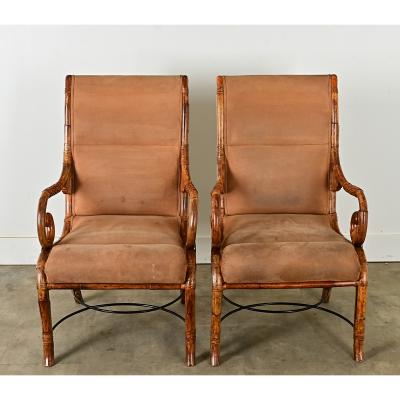 Pair of Art Nouveau Lounge Chairs
