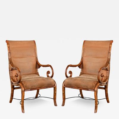 Pair of Art Nouveau Lounge Chairs