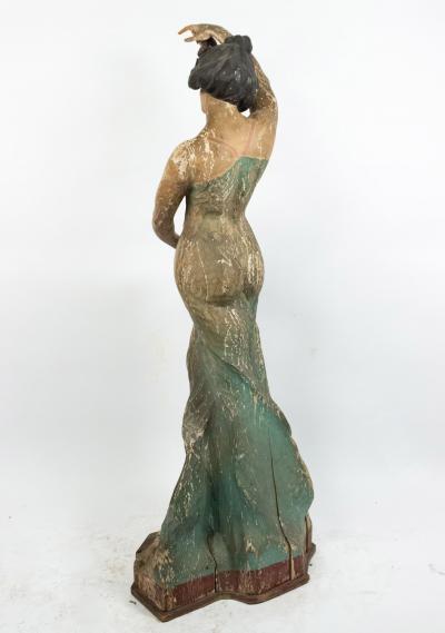 Pair of Art Nouveau Wooden Dancing Figures
