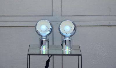 Pair of Articulated Globe Spotlights by Reggiani Lampadari