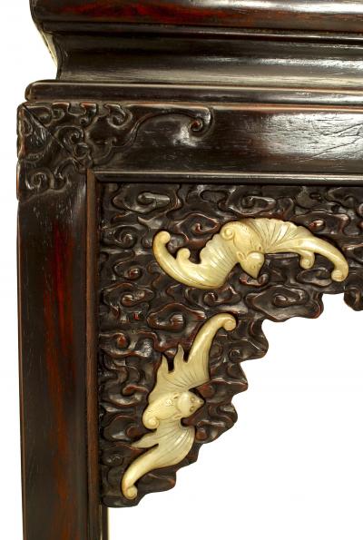 Pair of Asian Chinese 18 19th Cent Hardwood Pedestal Stands