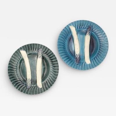 Pair of Asparagus Plates Italy circa 1950