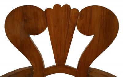 Pair of Austrian Biedermeier Cherrywood Armchairs