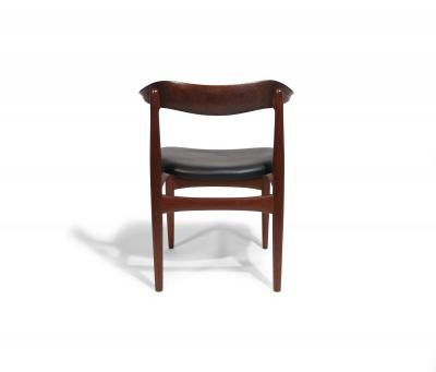 Pair of Authentic Kurt F rch for Slagelse Teak Horn Chairs 1958 Restored