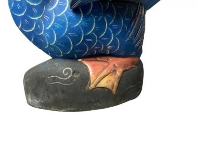 Pair of Balinese Carved and Painted Ducks from John Volks Estate