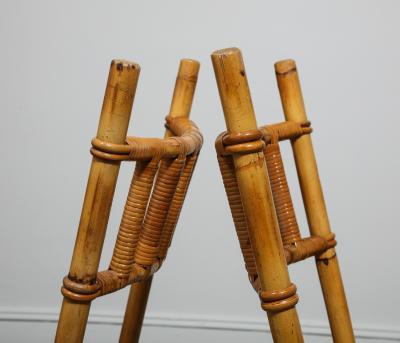 Pair of Bamboo Side Chairs France c 1960