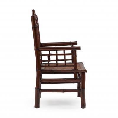 Pair of Bamboo Spindle Armchairs
