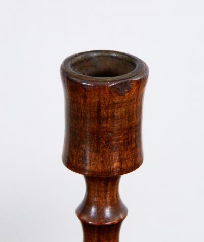 Pair of Bamboo turned Candlesticks