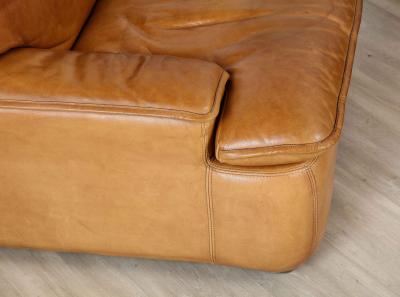 Pair of Belgian Leather Lounge Chairs circa 1970