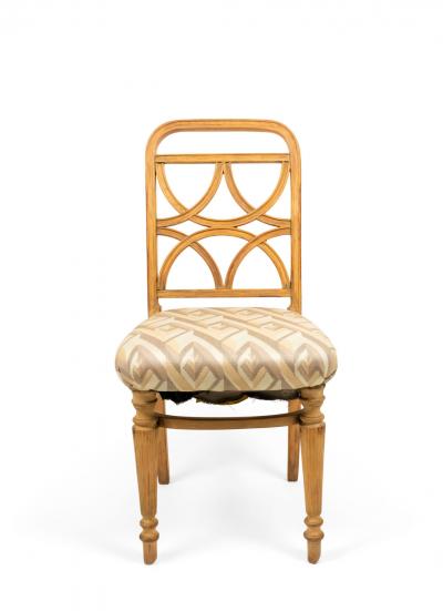 Pair of Bentwood Art Deco Geometric Side Chairs