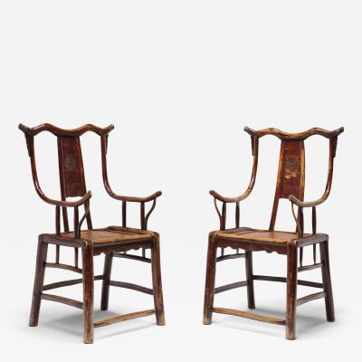 Pair of Bentwood Chrysanthemum Armchairs