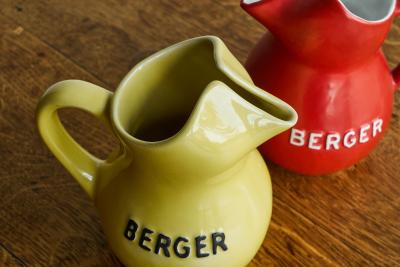 Pair of Berger Pastis de Marseille Water Jugs France 1960s