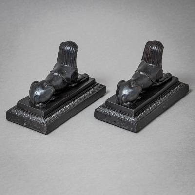 Pair of Berlin Iron Sphinxes Early 19th Century