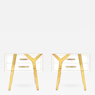 Pair of Beside Tables Designed by L A Studio