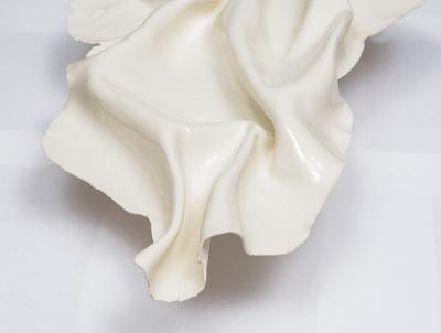 Pair of Bespoke French Ceramic Froiss Sconces