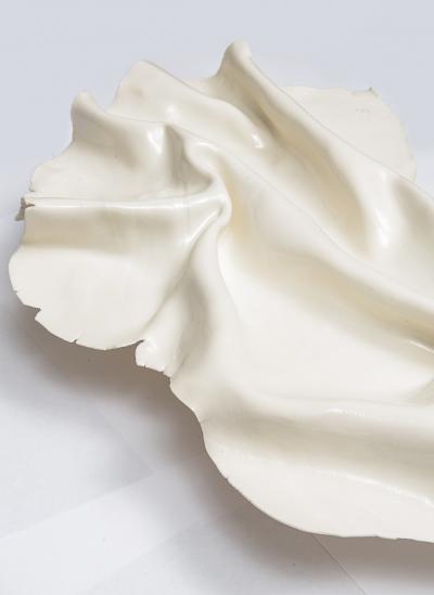 Pair of Bespoke French Ceramic Froiss Sconces