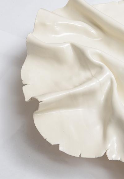 Pair of Bespoke French Ceramic Froiss Sconces