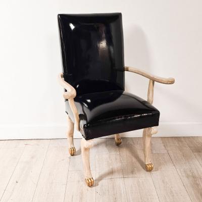 Pair of Bespoke John Dickinson Etruscan Armchairs circa 1980 5 pairs available