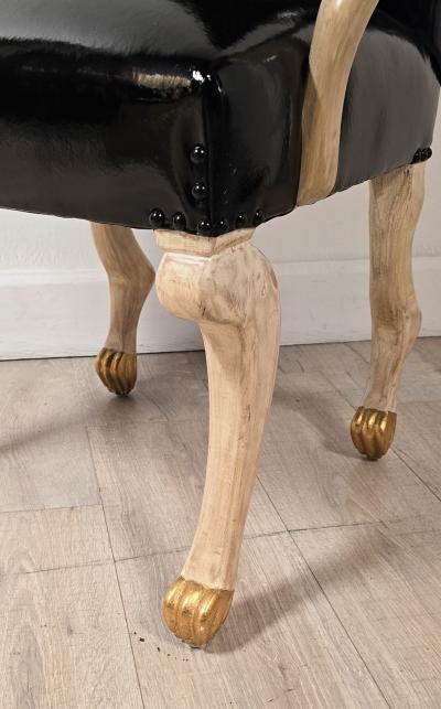 Pair of Bespoke John Dickinson Etruscan Armchairs circa 1980 5 pairs available