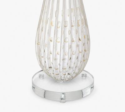Pair of Bespoke Modern Murano Glass Table Lamps